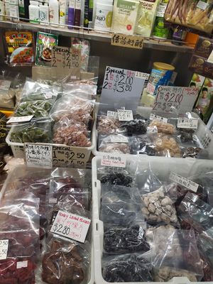 Selling countless of vegetarian products at Teng Yang Vegetarian and Organic Products in Central Singapore