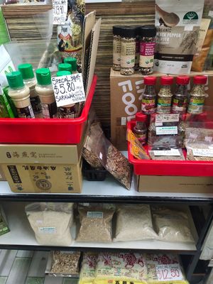 Selling countless of vegetarian products at Teng Yang Vegetarian and Organic Products in Central Singapore