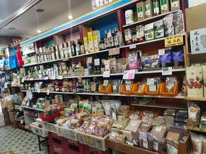 Selling countless of vegetarian products at Teng Yang Vegetarian and Organic Products in Central Singapore