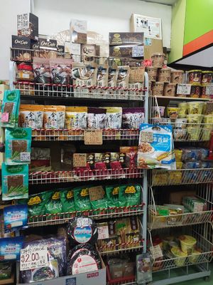 Selling countless of vegetarian products at Teng Yang Vegetarian and Organic Products in Central Singapore