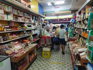 Shop interior at Teng Yang Vegetarian and Organic Products in Central Singapore