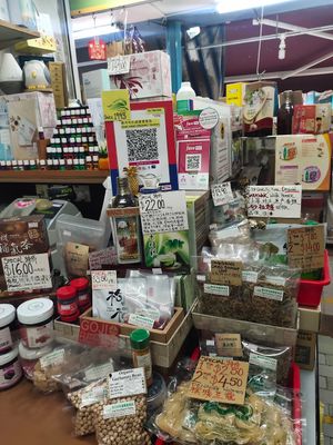 At cashier at Teng Yang Vegetarian and Organic Products in Central Singapore