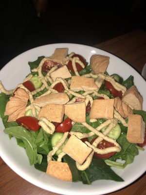 Caesar salad at Veganzza in Istanbul