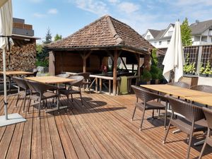 Outdoor seating at Rosengarten in Holzhausern