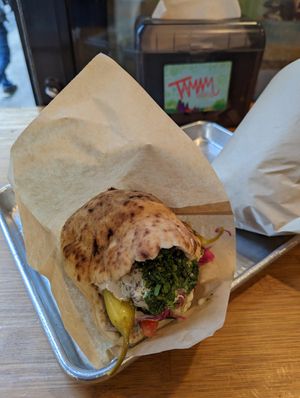Falafel pita at Tamam - Upper East Side in New York City