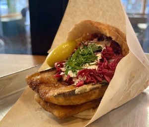 Sabich Eggplant Pita  at Tamam - Upper East Side in New York City