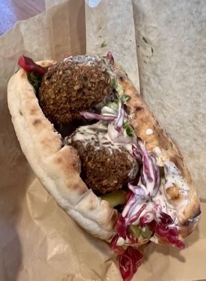 Falafel pita  at Tamam - Upper East Side in New York City