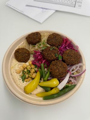 Falafel bowl at Tamam - Upper East Side in New York City
