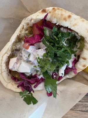 Falafel sandwich   at Tamam - Upper East Side in New York City