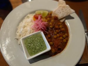 Chana Masala at Novio's Bistro in Bangor