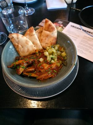 Vegan butter chicken dish at Van Sprang in Ermelo