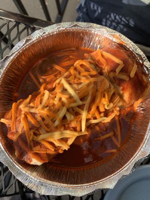 Wet breakfast burrito  at Mud Pie Stand in Sacramento