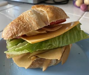 Plain croissant  at Mud Pie Stand in Sacramento