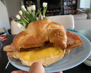 Plain croissant  at Mud Pie Stand in Sacramento
