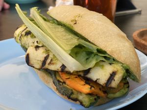 Veggie sandwich  at Mud Pie Stand in Sacramento