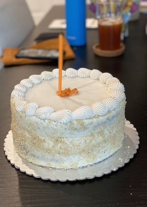 Carrot cake  at Mud Pie Stand in Sacramento