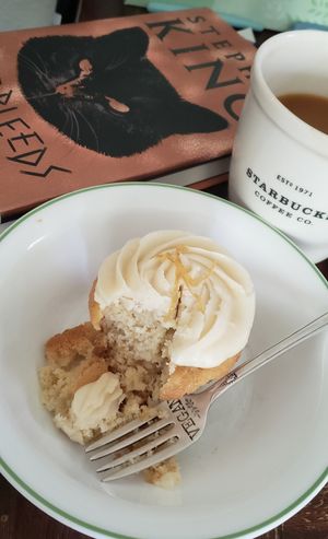 The best lemon cupcake I have ever had, the "Lemonade." at Mud Pie Stand in Sacramento