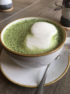 Matcha Latte at Goodness in Henfield