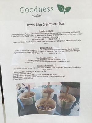 Menu at Goodness in Henfield