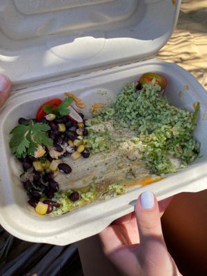 Poke bowl ( sorry ate half of it)  at Simple Food in Luquillo