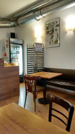 fridge full of drinks, many organic at vego Foodworld in Berlin