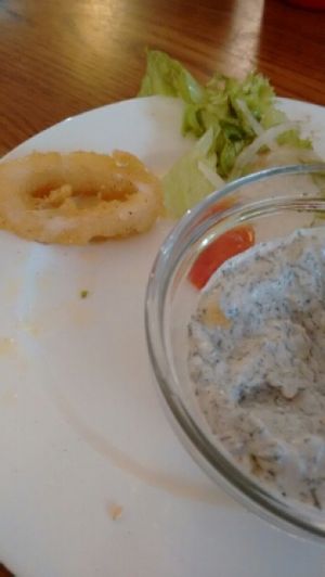 last of the vegan calamari at vego Foodworld in Berlin