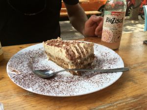 Cheese cake  at vego Foodworld in Berlin