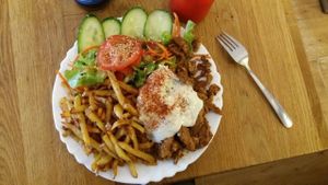 vegan gyros at vego Foodworld in Berlin