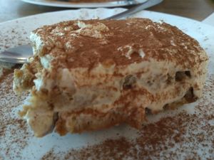 vegan tiramisu​ at vego Foodworld in Berlin