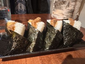 Atsuage onigiri   at Okome House in Minneapolis