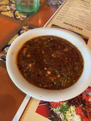 Delicious salsa 🤤   at Fonda Oaxaqueña in Chelan