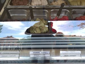 Ice cream selection at Fetiche in Ljubljana