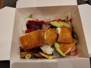 Bento box at Sato Bento in Ljubljana