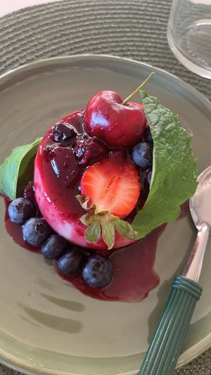 dessert- “panacota”   at Orelha d'Elefante in Ponte De Lima