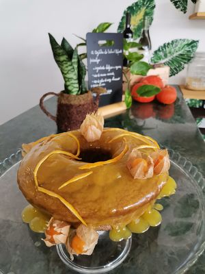 Orange cake without sugar and vegan 💚🌱 at Orelha d'Elefante in Ponte De Lima