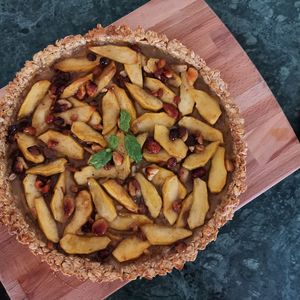 Vegan apple pie, sugar free 🌱💚 at Orelha d'Elefante in Ponte De Lima