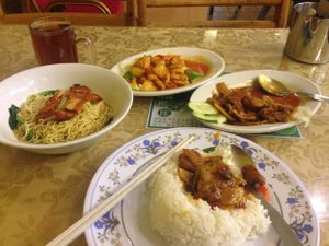 The full meal cost $15. at Pureland Vegetarian in Bandar Seri Begawan