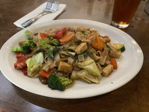 Drunken noodle with tofu  at Drunken Noodle in Sacramento