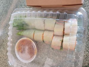 Fresh rolls with peanut sauce  at Drunken Noodle in Sacramento