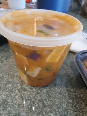 Red curry at Drunken Noodle in Sacramento