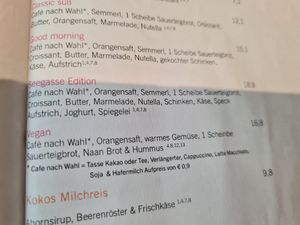 Vegan breakfast at Cafe Seegasse in Zell Am See