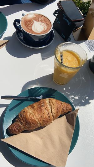VE blueberry croissant  at New Ground in Harlow