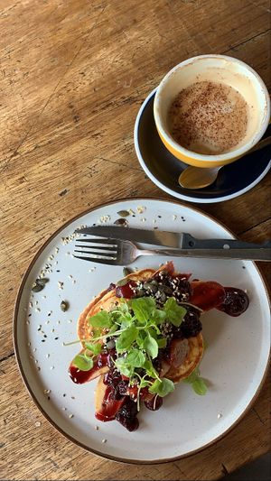 Vegan alternative milks for coffee and amazing breakfast selection for vegans  at New Ground in Harlow