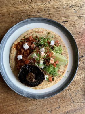 Huevos Rancheros Vegan at New Ground in Harlow