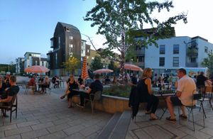 Evening drinks at New Ground in Harlow