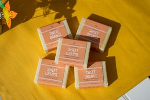 Vegan Sweet Orange Soap at Cosy Cottage Soap in Malton