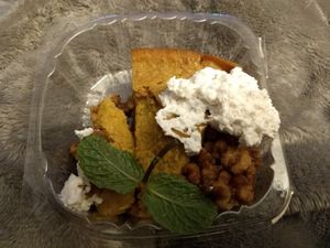 Vegan pumpkin cheesecake at Seva - Ann Arbor in Ann Arbor