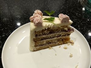 Berry lime cake at Seva - Ann Arbor in Ann Arbor