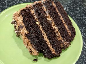 Chocolate Nutella cake (vegan) at Seva - Ann Arbor in Ann Arbor