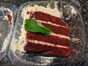 Vegan Red Velvet cake at Seva - Ann Arbor in Ann Arbor
